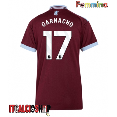 Aston Villa Alejandro Garnacho #17 Prima Maglia Femmina 2026-27 Manica Corta